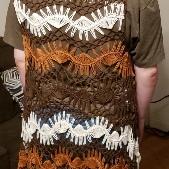 DONATED Rue21 Boho Hippie Vest/Kimono SO CUTE! - Picture 8 of 8